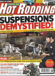 POPULAR HOT RODDING 2012 AUG - SUSPENSION SPECIAL, FENDERS ROLLED, '69 MACH 1*